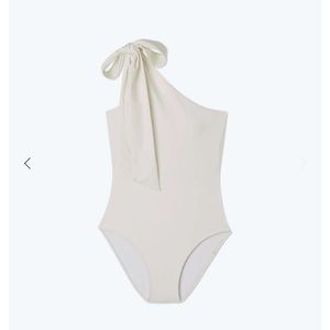 Summersalt “The Bow-Shoulder Ruched Sidestroke” One Piece Swimsuit